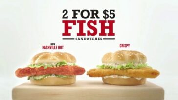 Does Arby's have 2 for 5 fish?