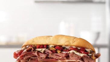 Does Arby's use processed roast beef?