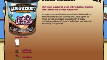 Does Ben and Jerry's Dublin Mudslide have alcohol in it?