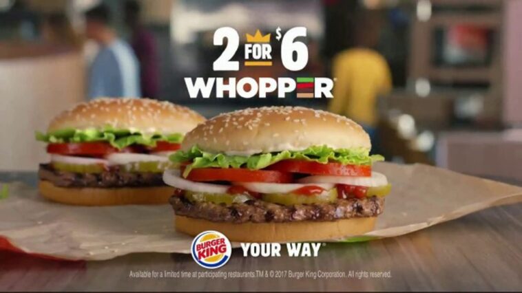 Does Burger King have Whoppers 2 for 5?