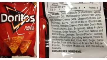 Does Doritos have red dye?