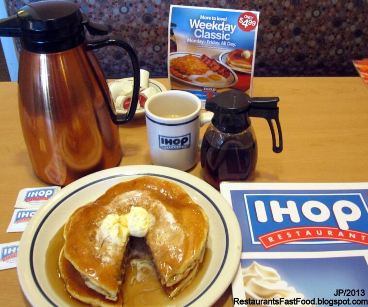 Does IHOP sell pancake syrup?