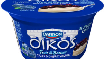 Does Oikos yogurt have real fruit?