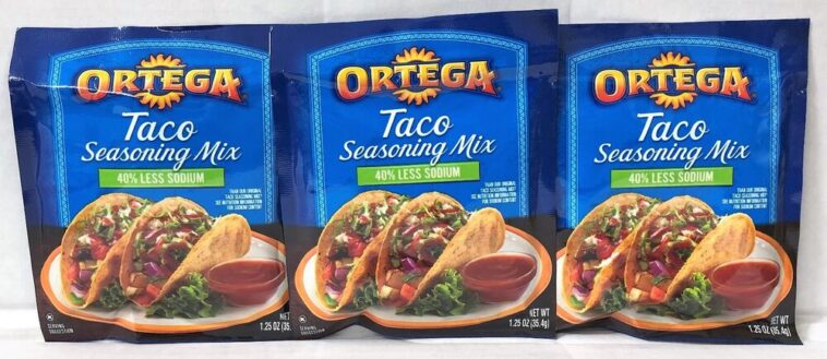 Does Ortega taco seasoning have MSG?