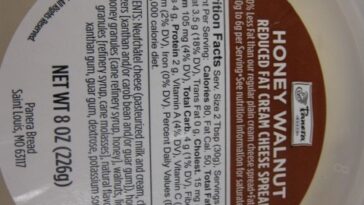 Does Panera have low fat cream cheese?