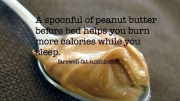 Does a spoonful of peanut butter before bed?