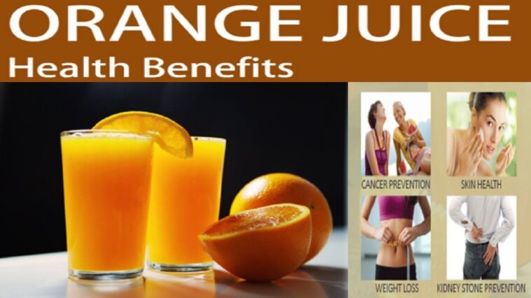 Does orange juice clear skin?