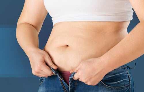Does water retention cause big belly?