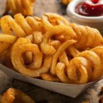 How are curly fries curled?