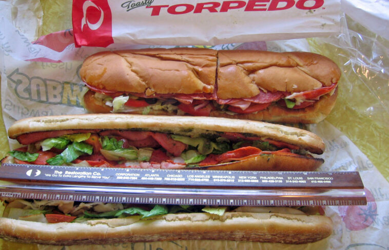 How big is a Subway sandwich?