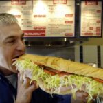 How big is a giant sub at Jersey Mike's?