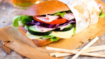 How big is a large sandwich at Charleys?