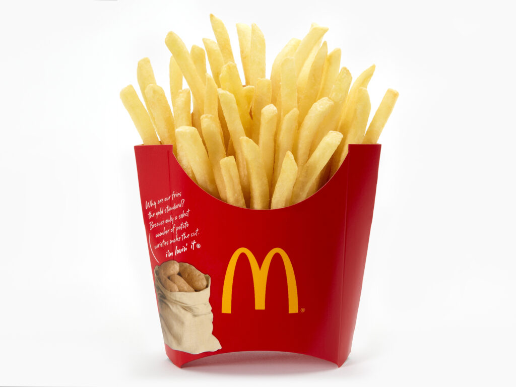 How big is a small McDonald's Fry?