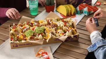 How big is the Taco Bell Nachos Party Pack?