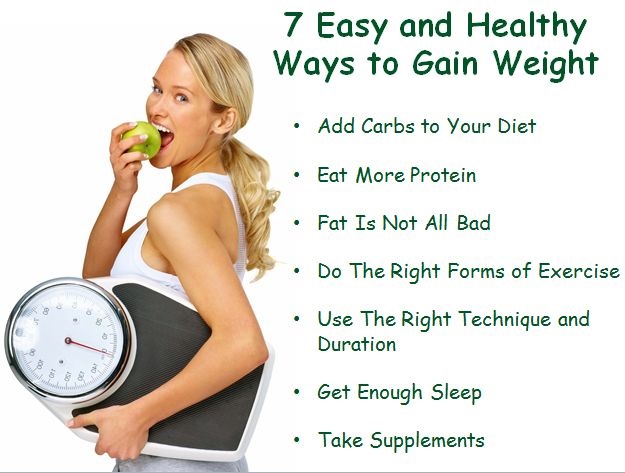 How can I gain weight quickly?