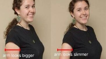 How can I make my arms look thinner?