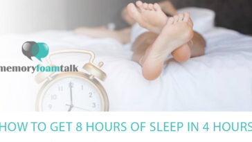 How can I sleep 8 hours in 4 hours?