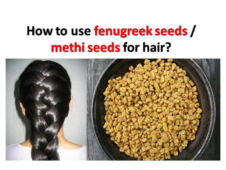 How can I use fenugreek seeds for hair?