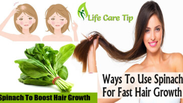 How can I use spinach for hair growth?
