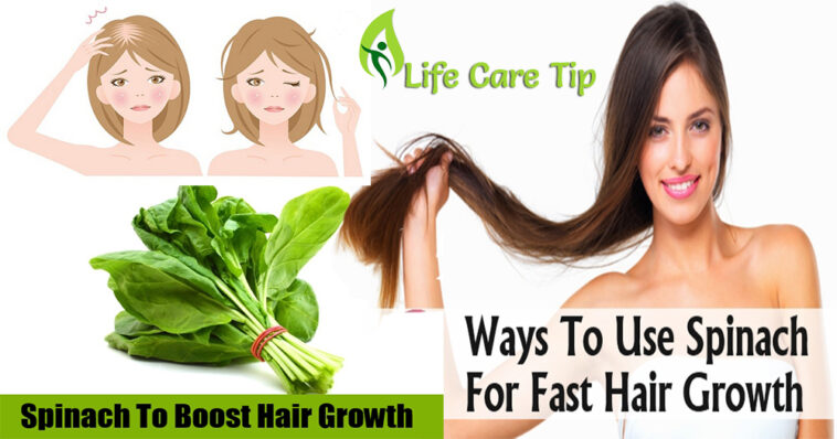 How can I use spinach for hair growth?