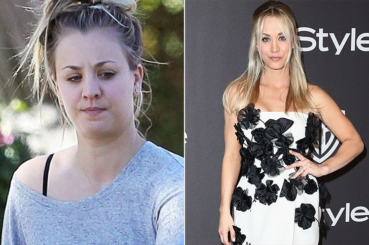 How did Kaley Cuoco lose weight?