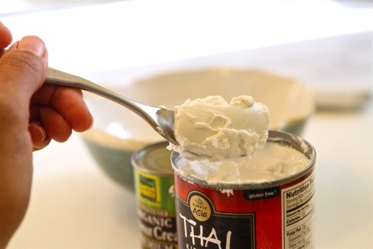 How do I substitute coconut cream for coconut cream?