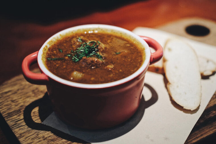 How do you add protein powder to hot soup?