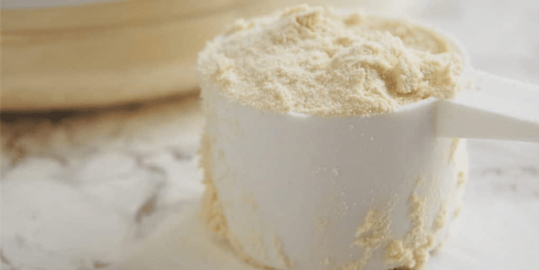 How do you add unflavored protein powder to soup?