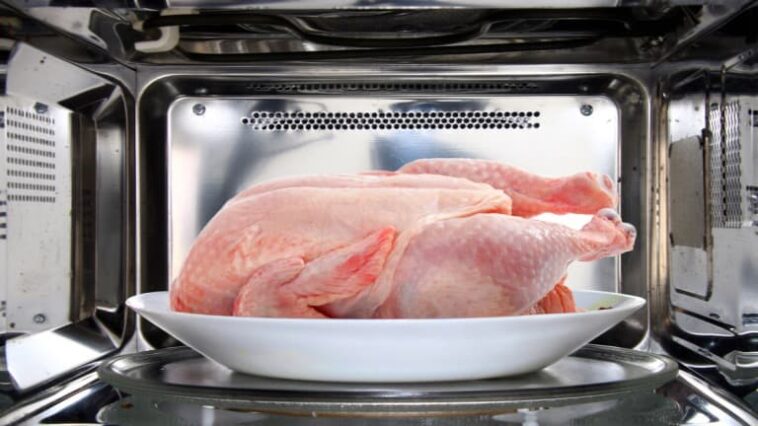 How do you defrost breaded chicken?