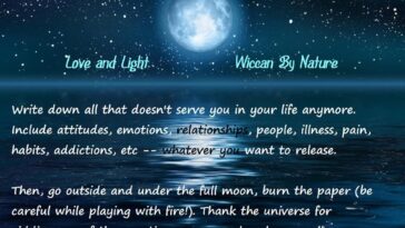 How do you do a full moon release ritual?