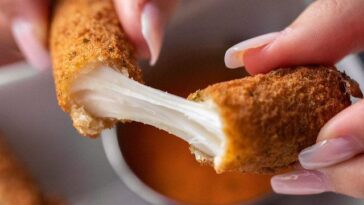How do you fry mozzarella sticks without exploding?