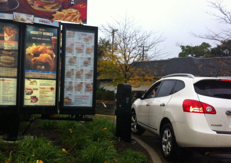 How do you go through a drive-thru for the first time?