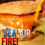 How do you make a land and sea burger?