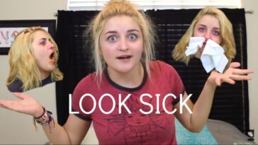 How do you make yourself look sick?