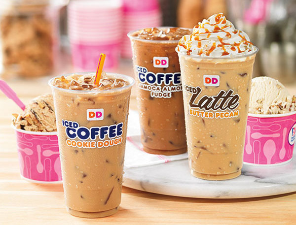 How do you order cookie dough iced coffee from Dunkin Donuts?