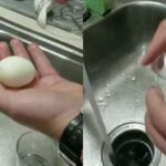 How do you peel a boiled egg hack?