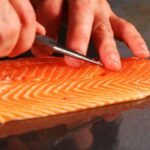How do you remove bones from salmon?