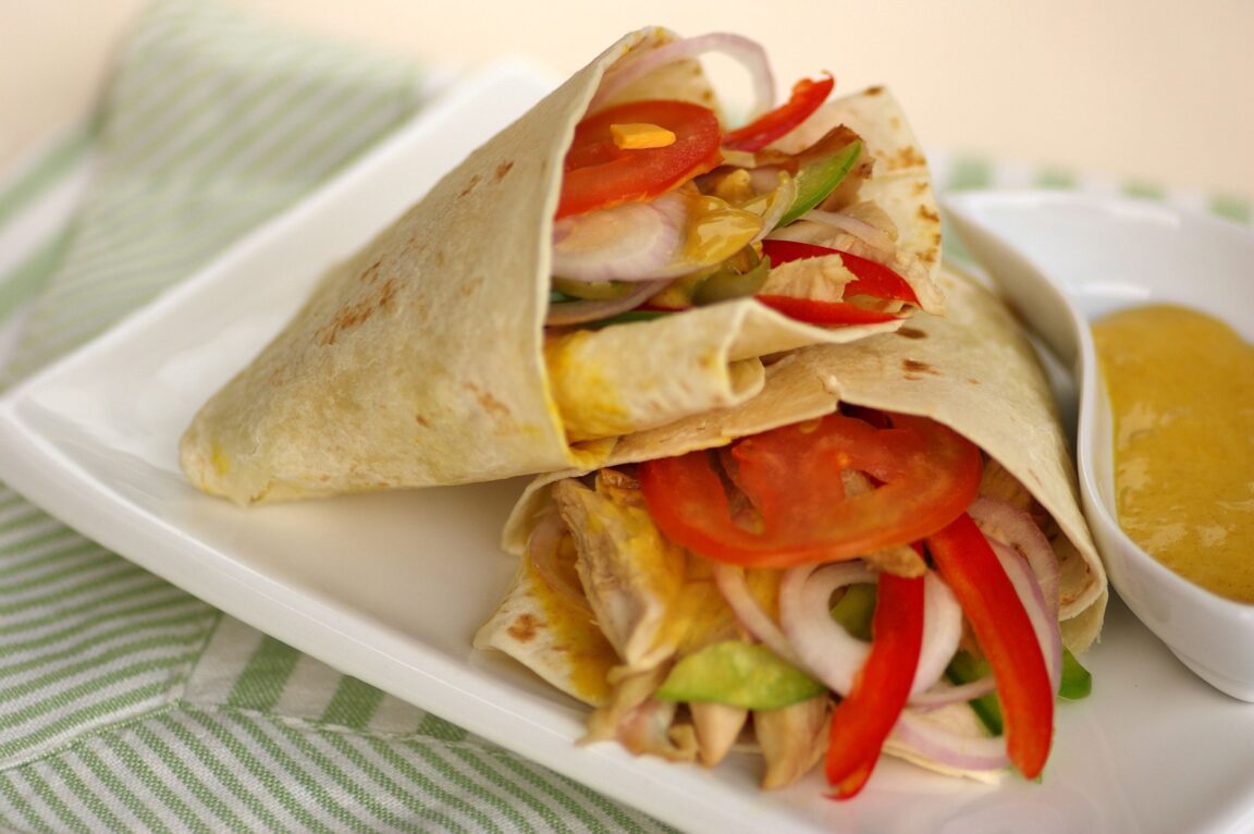 How do you roll tortilla wraps?