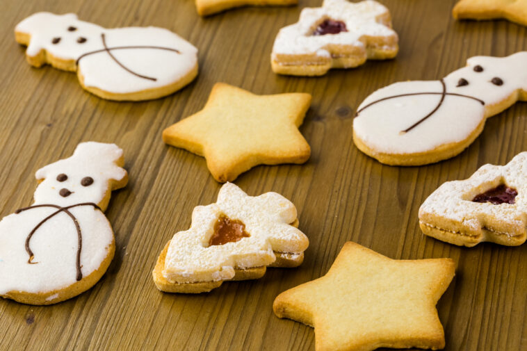 How do you shape cookies before baking?