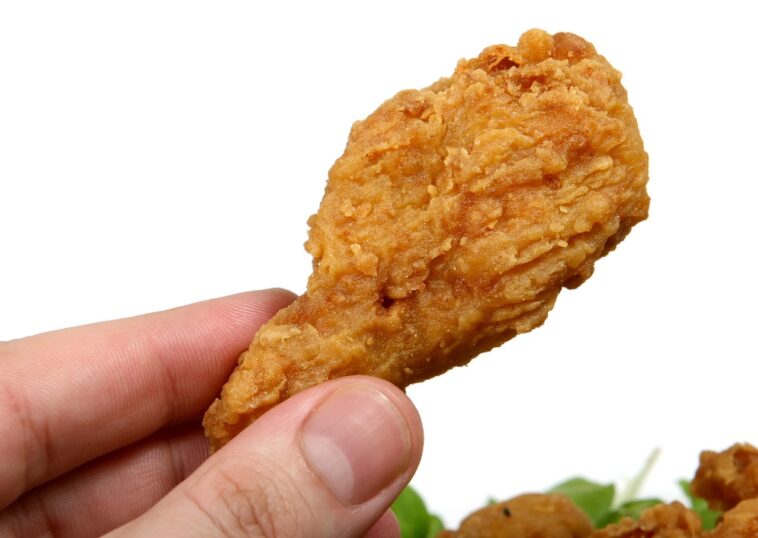How do you stick chicken together?