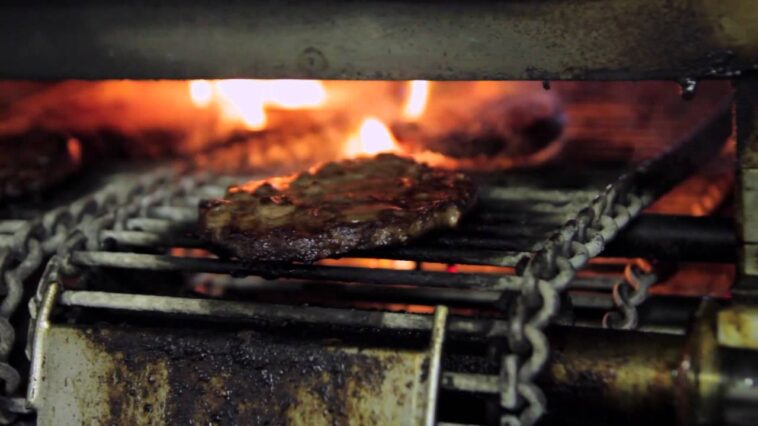 How does Burger King flame broiler work?