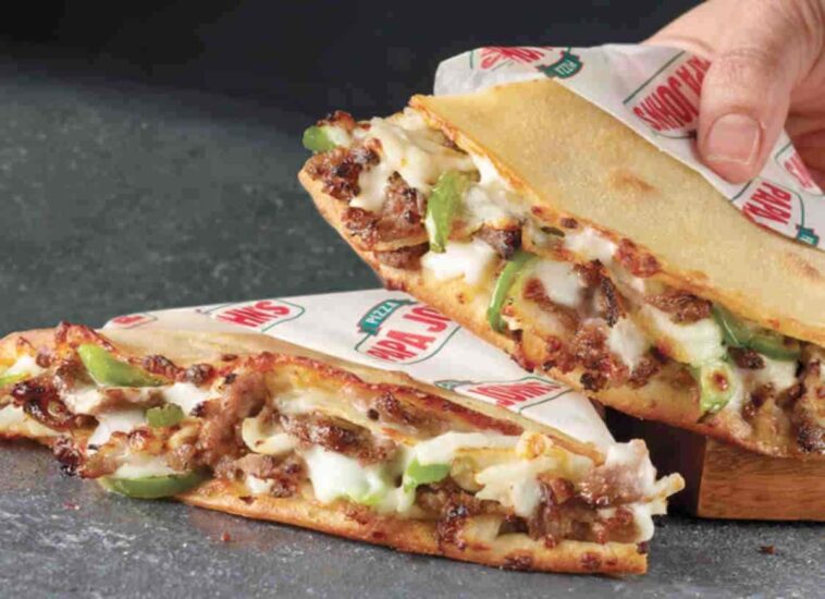 How does Papa John's make their papadias?