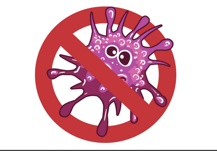 How long can bacteria live on clothes?