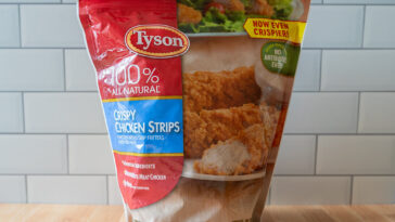 How long do you air fry Tyson chicken strips?
