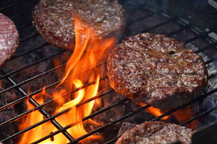 How long should burgers be on the grill?