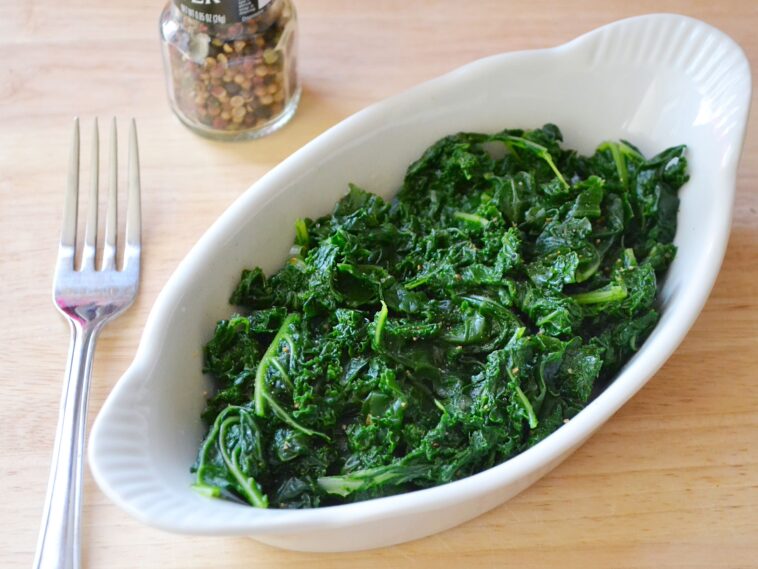 How long should kale be cooked?