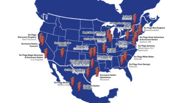 How many Six Flags are in the world?