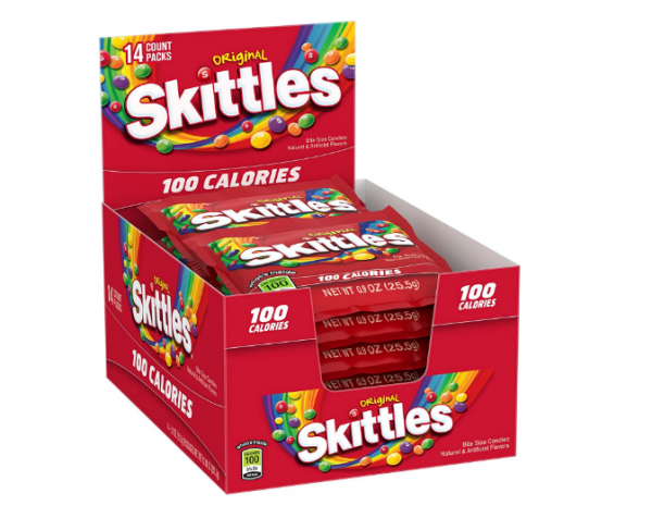 How many Skittles is 100 calories?