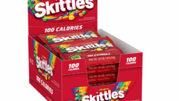 How many Skittles is 100 calories?
