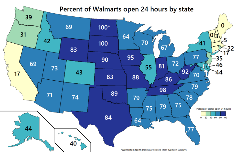 How many Walmart stores are there in the United States?